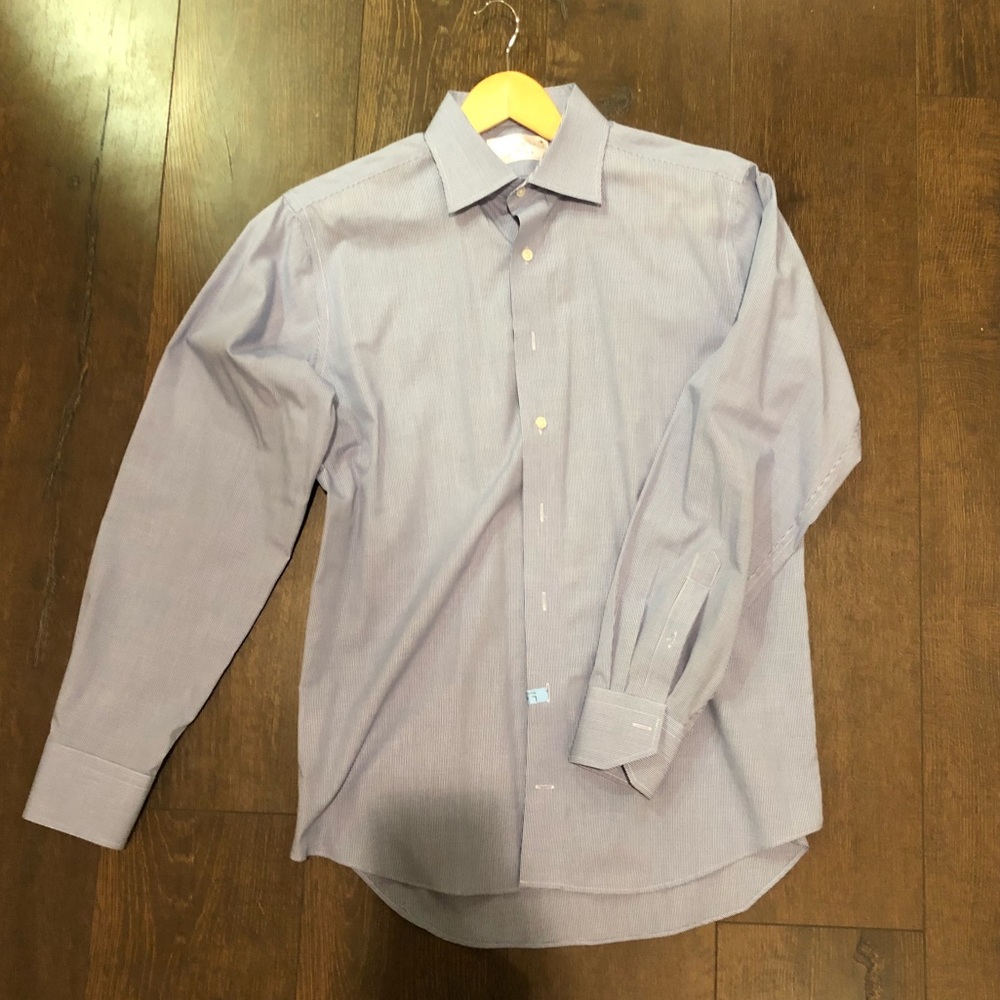 Lorenzo Uomo Blue Dress Shirt